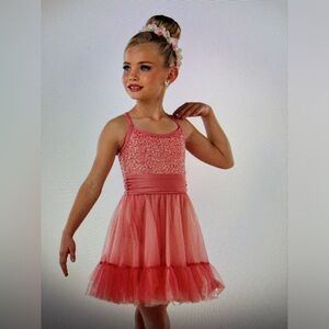 Wish Come True brand new Back Home costume. Child Medium. #24232. Coral color.